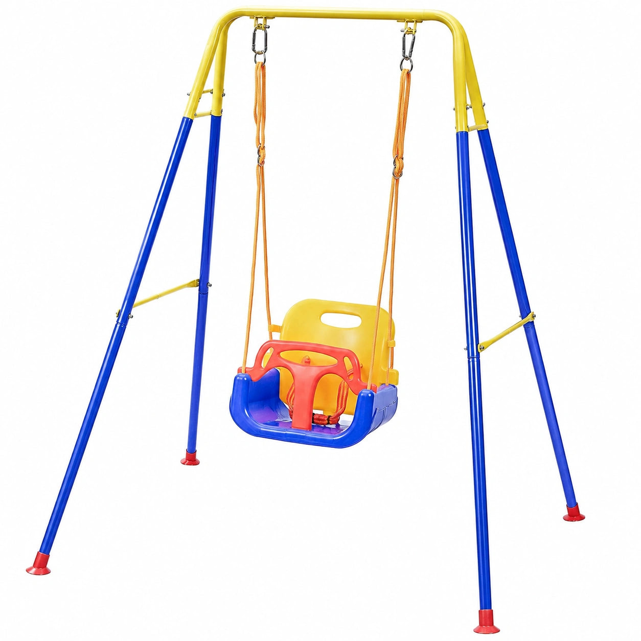 Altalena 3-in-1 per Bambini con Supporto Pieghevole e Sacchi di Sabbia