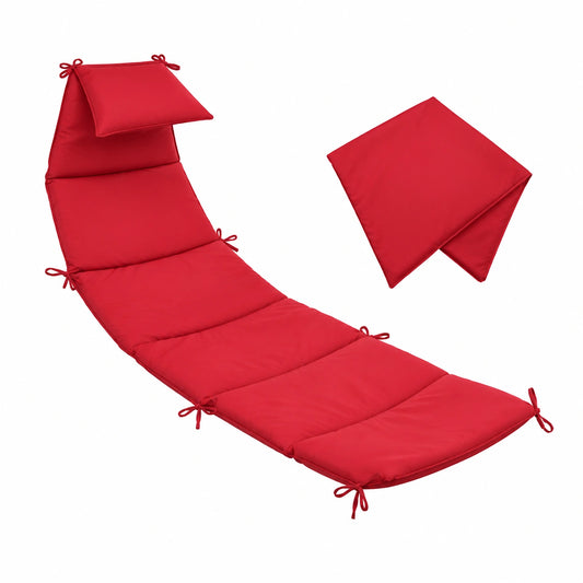 Cuscino beige per sedia sospesa con parasole e protezioni angolari, set da giardino per esterni