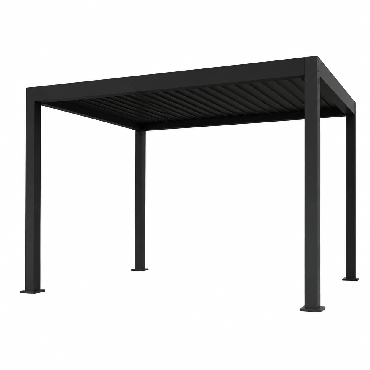 Pergola Bioclimatica in Alluminio Antracite 3x4x2,5m