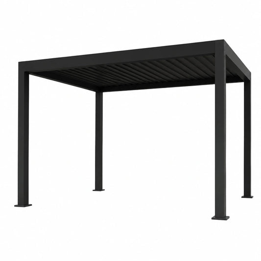 Pergola Bioclimatica in Alluminio Antracite 3x4x2,5m