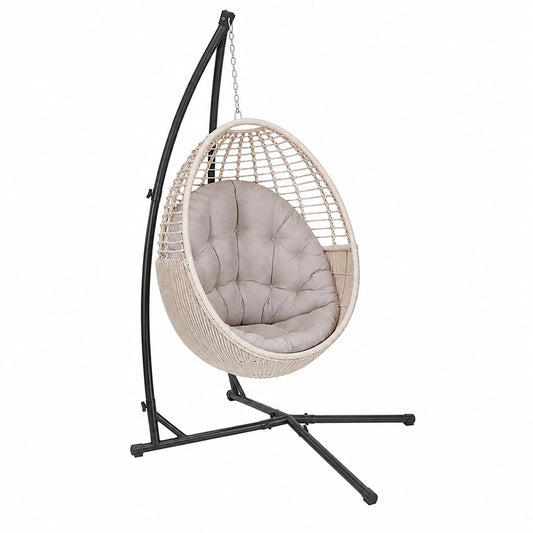 Supporto per Sedia Sospesa, Portata 150 kg, Acciaio Resistente, Altezza 215 cm, per Interni ed Esterni