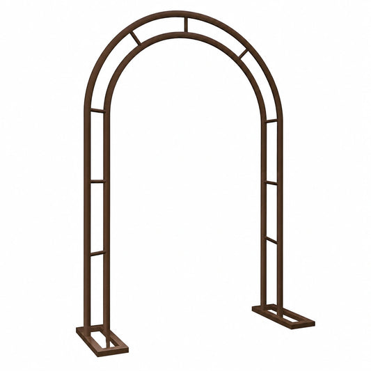 Arco da giardino in metallo per piante rampicanti, perfetto per matrimoni ed eventi, 240 x 220 cm
