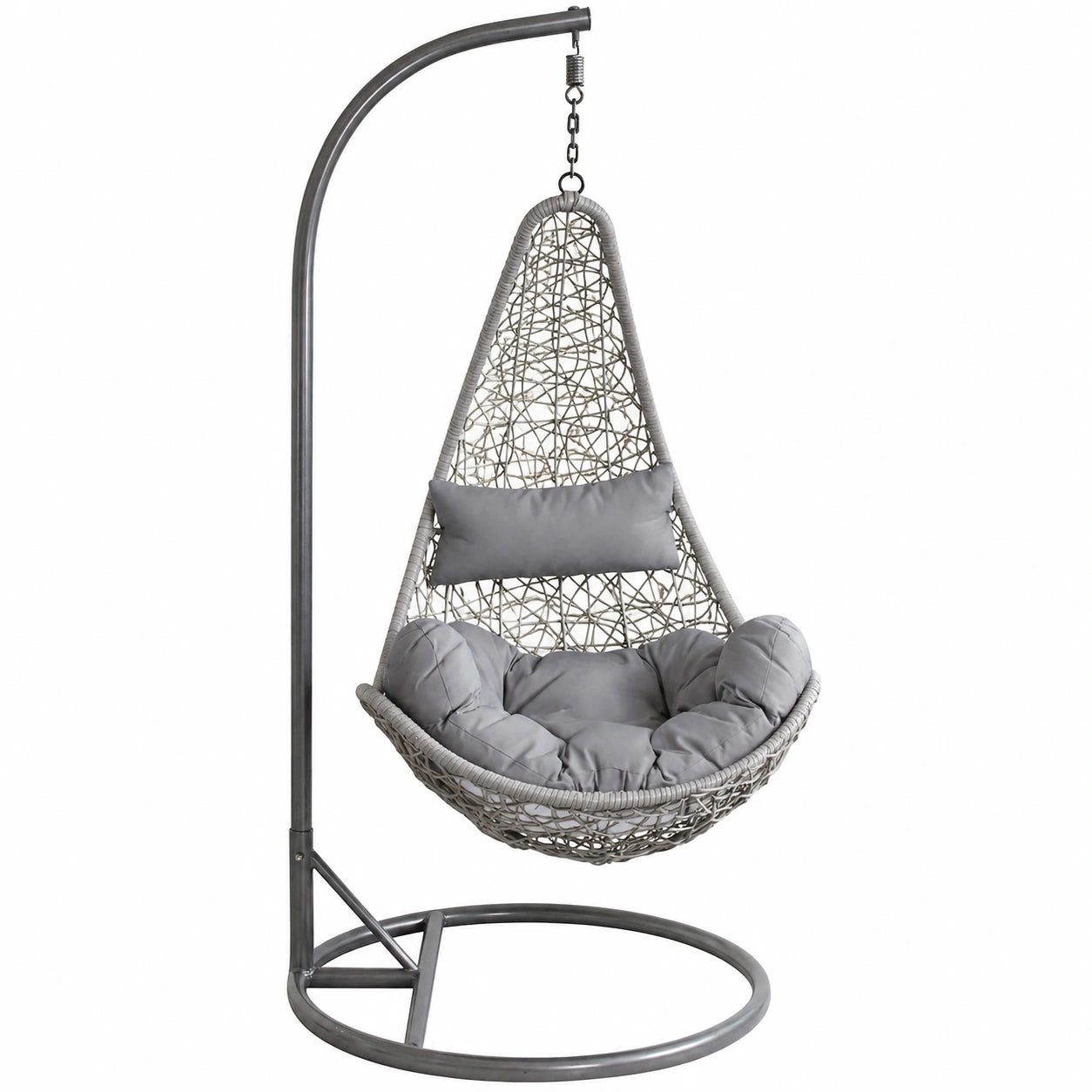 Sedia a dondolo da esterno in fibra naturale per giardino - Design elegante